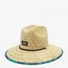 Billabong Tides Print Straw Lifeguard Hat DEEP TEAL (dta) -billabong shop abyha00216 billabongp dta frt1