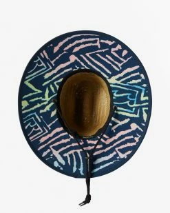 Billabong Tides Print Straw Lifeguard Hat NEON (neo) -billabong shop abyha00216 billabongp neo dtl1