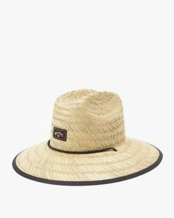 Billabong Tides Print Straw Lifeguard Hat STEALTH (sth)