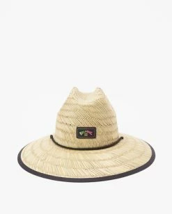 Billabong Tides Print Straw Lifeguard Hat STEALTH (sth) -billabong shop abyha00216 billabongp sth frt2 1