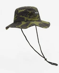 Billabong Big John Print Surf Safari Hat GREEN CAMO (gca) 10 Billabong Big John Print Surf Safari Hat GREEN CAMO (gca) -billabong shop abyha00218 billabongp gca frt3