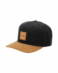 Billabong Stacked Snapback Hat BLACK/TAN (bu9) -billabong shop abyha00281 billabongp bu9 frt1 1