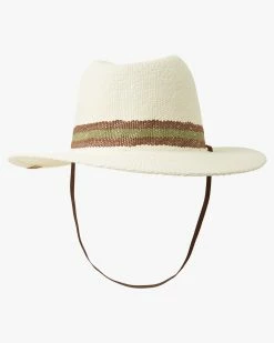Billabong Crusher Stripe Straw Hat NATURAL (nat) -billabong shop abyha00289 billabongp nat bck1