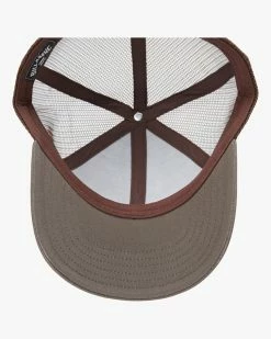 Billabong Walled Trucker Hat COFFEE (cof) -billabong shop abyha00293 billabongp cof dtl1