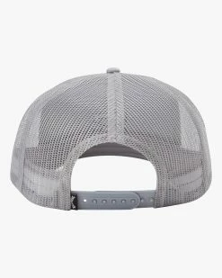 Billabong All Day Trucker Hat GREY HEATHER (grh) -billabong shop abyha00294 billabongp grh bck1