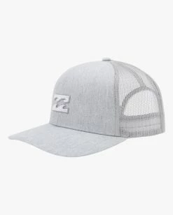 Billabong All Day Trucker Hat GREY HEATHER (grh) -billabong shop abyha00294 billabongp grh sd1 1