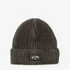Billabong Arch Patch Knit Beanie BLACK -billabong shop abyha00325 billabongp blk frt1