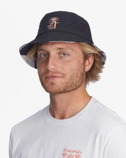 Billabong Wrangler Sacred Sun Reversible Bucket Hat BLACK