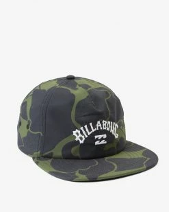 Billabong Arch Team Print Strapback Hat CAMO (cmm) -billabong shop abyha00331 billabongp cmm sd2