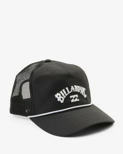 Billabong Arch Team Trucker Hat BLACK -billabong shop abyha00332 billabongp blk sd2