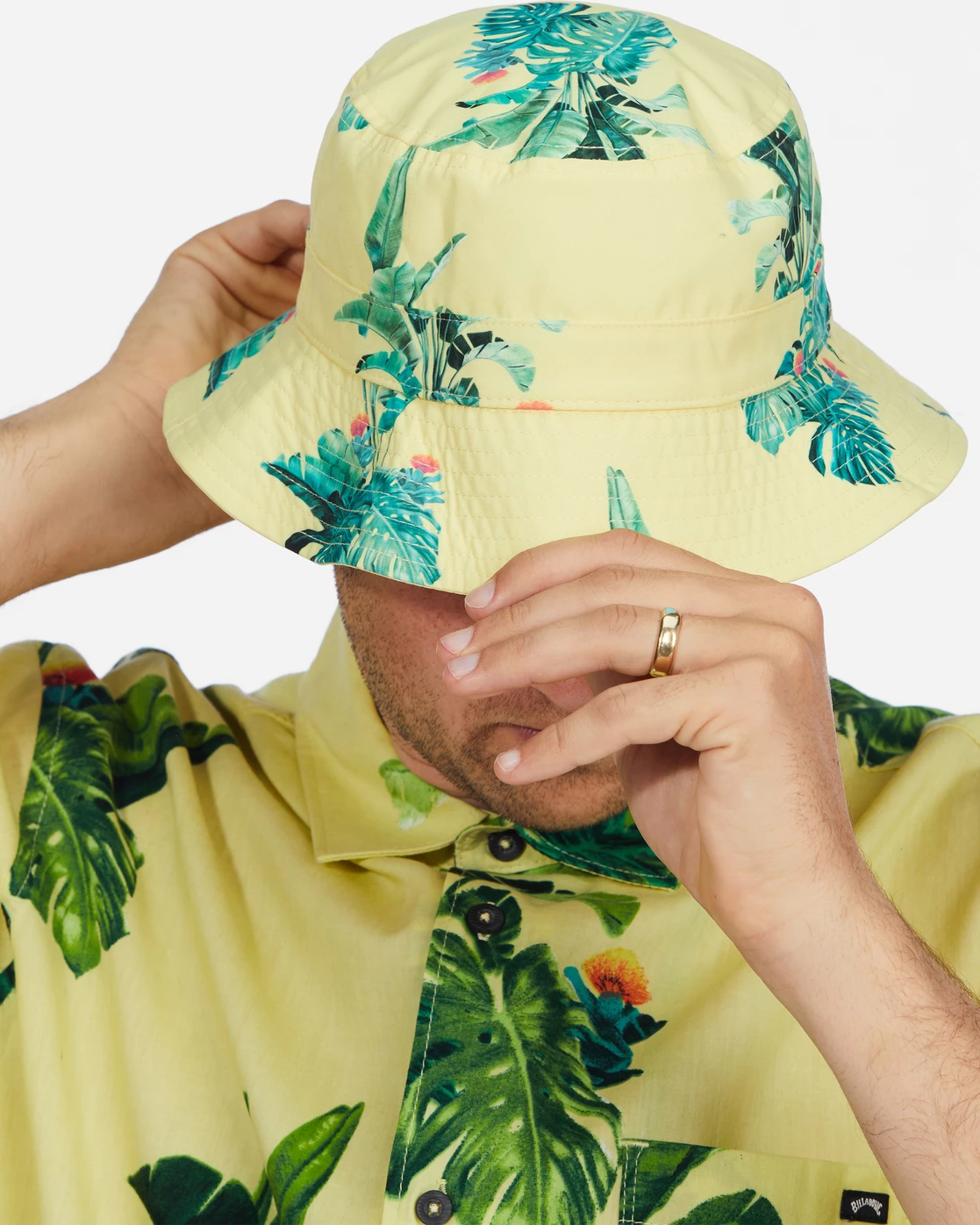 Billabong Kamea Jungle Reversible Bucket Hat MELLOW YELLOW (mly) 6 Billabong Kamea Jungle Reversible Bucket Hat MELLOW YELLOW (mly) - Image 4