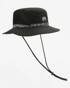 Billabong Boonie Hat BLACK WHITE (bci) -billabong shop abyha00341 billabongp bci frt3