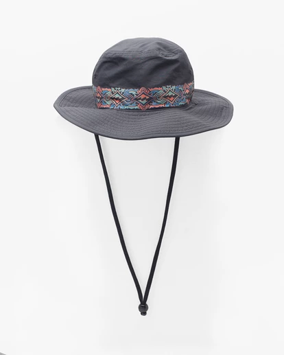 Billabong Sons Of Fun Hat Surf Safari Hat BLACK 7 Billabong Sons Of Fun Hat Surf Safari Hat BLACK - Image 5