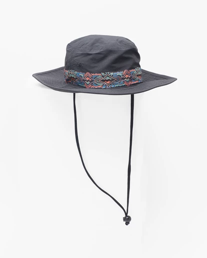 Billabong Sons Of Fun Hat Surf Safari Hat BLACK 8 Billabong Sons Of Fun Hat Surf Safari Hat BLACK - Image 6