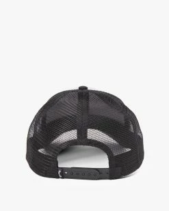 Billabong Walled Trucker Hat BLACK/GREY (bgy) -billabong shop abyha00374 billabongp bgy bck1