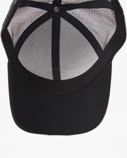 Billabong Walled Trucker Hat BLACK/GREY (bgy) -billabong shop abyha00374 billabongp bgy dtl1