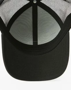 Billabong Walled Trucker Hat BLACK 12 Billabong Walled Trucker Hat BLACK -billabong shop abyha00374 billabongp blk dtl1