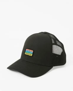 Billabong Walled Trucker Hat BLACK 13 Billabong Walled Trucker Hat BLACK -billabong shop abyha00374 billabongp blk frt1 1