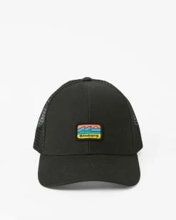 Billabong Walled Trucker Hat BLACK 9 Billabong Walled Trucker Hat BLACK -billabong shop abyha00374 billabongp blk frt2