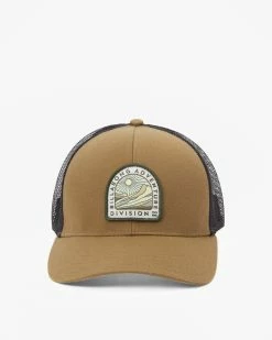 Billabong A/Div Walled Trucker Hat MILITARY (mil) -billabong shop abyha00376 billabongp mil frt2