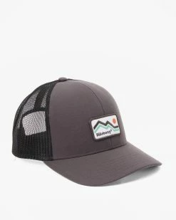Billabong A/Div Walled Trucker Hat RAVEN (rav) -billabong shop abyha00376 billabongp rav frt3