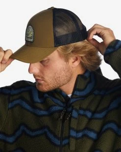 Billabong A/Div Walled Trucker Hat MILITARY (mil) -billabong shop abyha00376 billabongw mil sd1