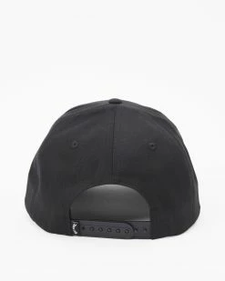 Billabong Walled Snapback Hat BLACK -billabong shop abyha00379 billabongp blk bck1