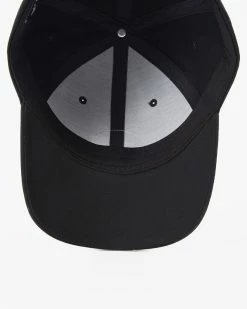 Billabong Walled Snapback Hat BLACK -billabong shop abyha00379 billabongp blk dtl1