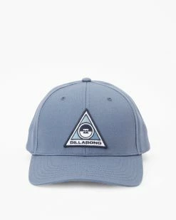 Billabong Walled Snapback Hat WASHED BLUE (wbl) -billabong shop abyha00379 billabongp wbl frt2
