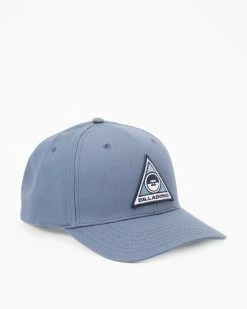 Billabong Walled Snapback Hat WASHED BLUE (wbl) -billabong shop abyha00379 billabongp wbl frt3
