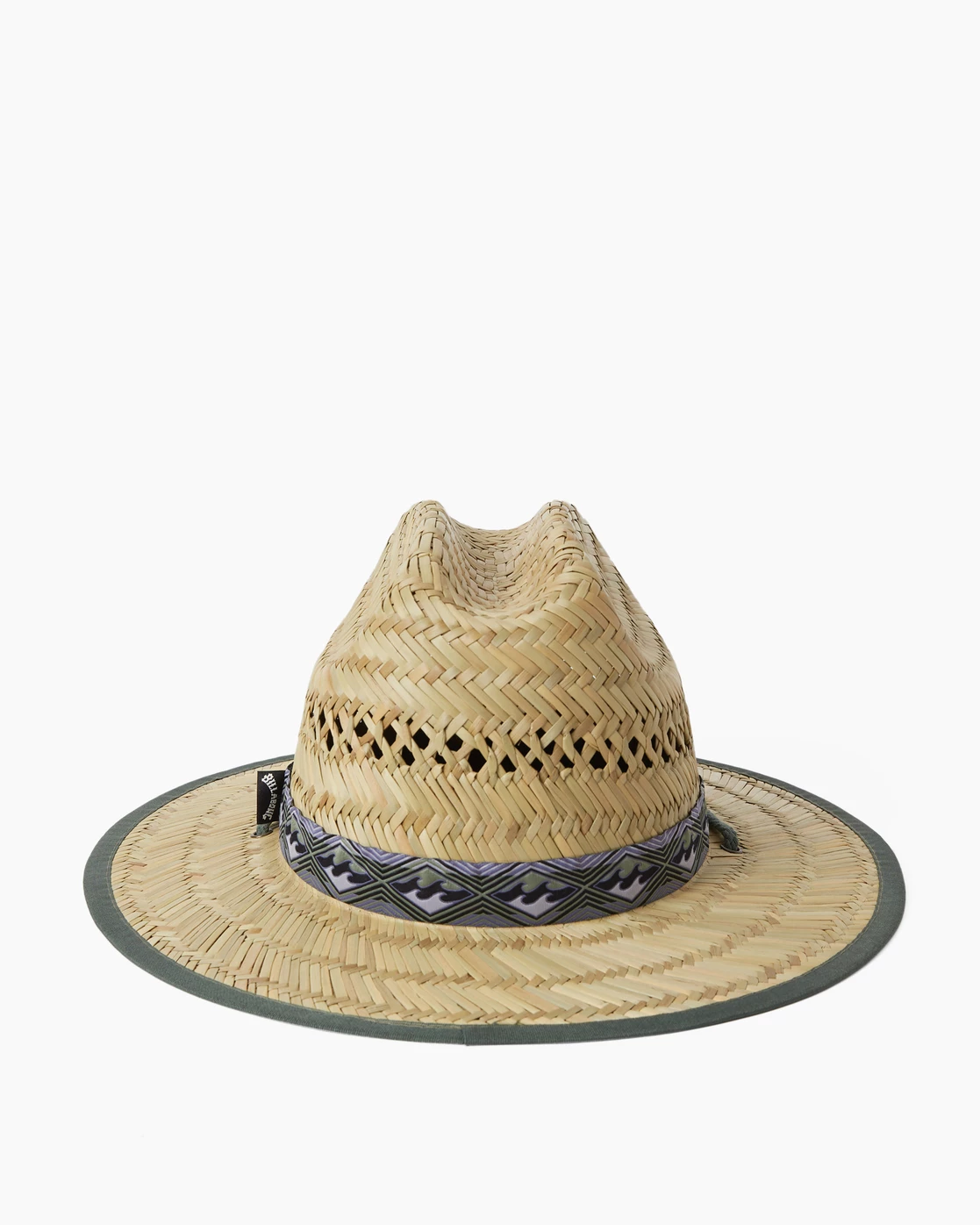 Billabong Mid Tides Straw Lifeguard Hat SAGE (sag) 4 Billabong Mid Tides Straw Lifeguard Hat SAGE (sag) - Image 2
