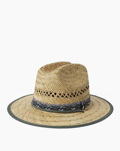 Billabong Mid Tides Straw Lifeguard Hat SAGE (sag) 5 Billabong Mid Tides Straw Lifeguard Hat SAGE (sag) - Image 3