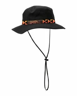 Billabong Kamea Lava Boonie Hat BLACK -billabong shop abyha00407 billabongp blk sd2