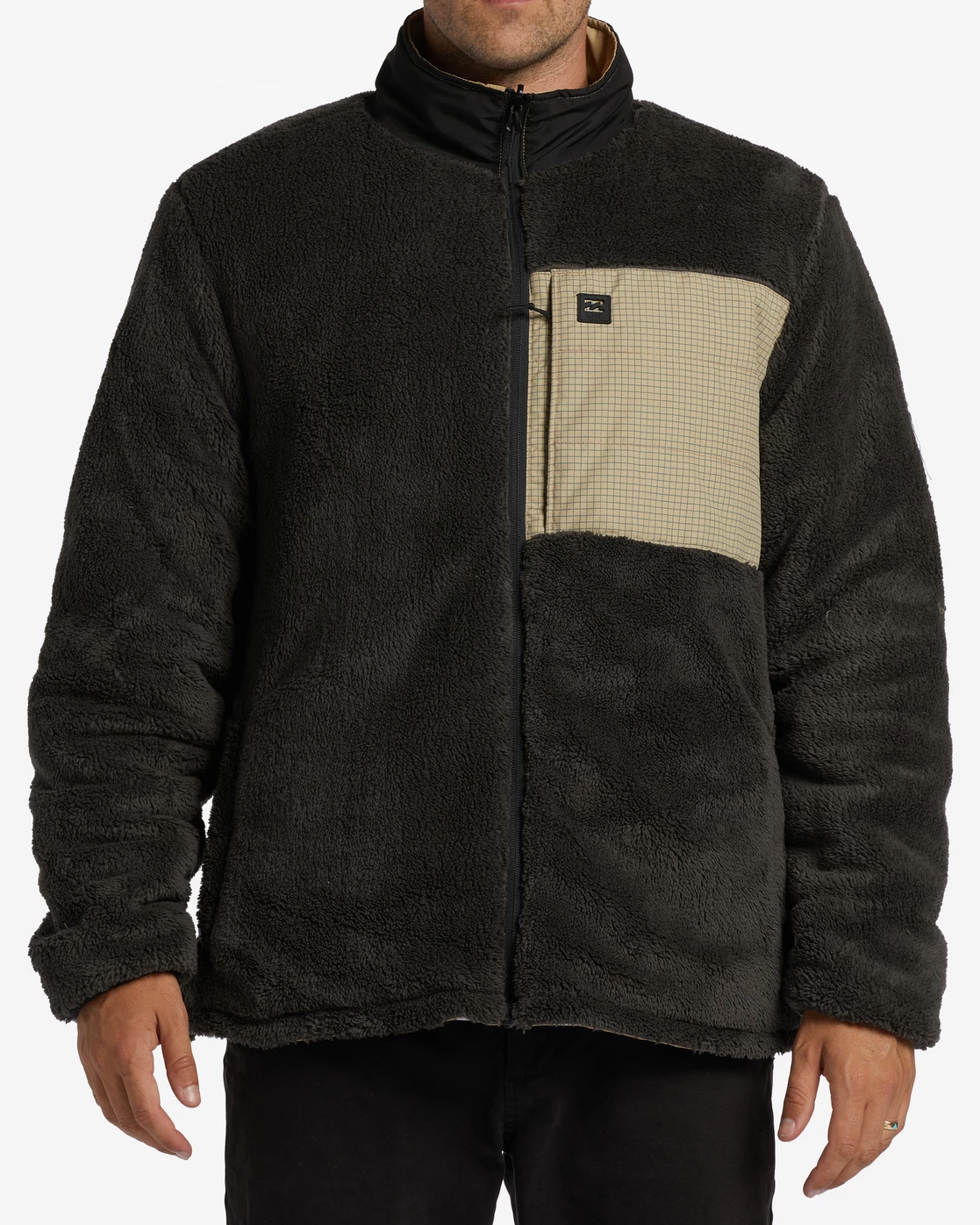 Billabong A/Div Journey Reversible Zip-Up Jacket SAND DUNE (sdu) 4 Billabong A/Div Journey Reversible Zip-Up Jacket SAND DUNE (sdu) - Image 2