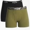 Billabong 2-Pack Core Boxer Briefs OLIVE (olv) -billabong shop abylw00105 billabongv olv frt1