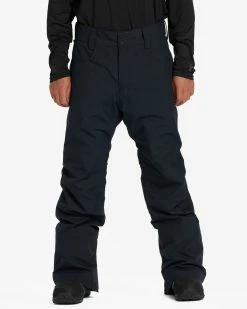 Billabong A/Div Outsider 10K Insulated Snow Pants BLACK -billabong shop abytp00102 billabongw blk frt2 1