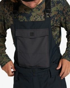Billabong A/Div Outsider 10K Shell Snow Bib Pants BLACK 13 Billabong A/Div Outsider 10K Shell Snow Bib Pants BLACK -billabong shop abytp00104 billabongw blk dtl3