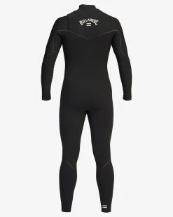 Billabong 3/2 Furnace Chest Zip Full Wetsuit BLACK -billabong shop abyw100115 billabongv blk bck1