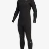 Billabong 3/2 Furnace Chest Zip Full Wetsuit BLACK -billabong shop abyw100115 billabongv blk frt1