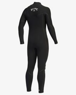Billabong 3/2 Furnace Chest Zip Full Wetsuit BLACK -billabong shop abyw100115 billabongv blk sd3