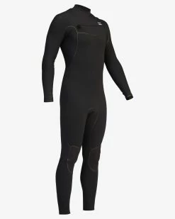 Billabong 3/2 Furnace Chest Zip Full Wetsuit BLACK -billabong shop abyw100115 billabongv blk sd5