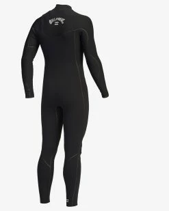 Billabong 4/3 Furnace Chest Zip Full Wetsuit BLACK -billabong shop abyw100116 billabongv blk sd3