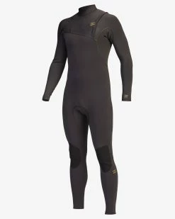 Billabong 4/3 Furnace Natural Zipperless Full Wetsuit ANTIQUE BLACK (aqk)