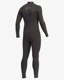 Billabong 4/3 Furnace Natural Zipperless Full Wetsuit ANTIQUE BLACK (aqk) -billabong shop abyw100119 billabongv aqk sd3