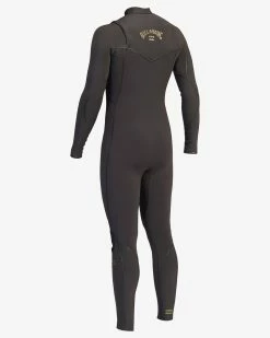 Billabong 4/3 Furnace Natural Zipperless Full Wetsuit ANTIQUE BLACK (aqk) -billabong shop abyw100119 billabongv aqk sd4