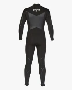 Billabong 3/2 Absolute Plus Chest Zip Full Wetsuit BLACK -billabong shop abyw100169 billabongv blk bck1