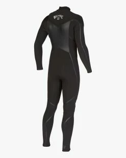 Billabong 3/2 Absolute Plus Chest Zip Full Wetsuit BLACK -billabong shop abyw100169 billabongv blk sd3