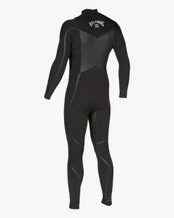 Billabong 3/2 Absolute Plus Chest Zip Full Wetsuit BLACK -billabong shop abyw100169 billabongv blk sd4