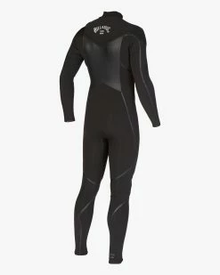 Billabong 4/3 Absolute Plus Chest Zip Full Wetsuit BLACK -billabong shop abyw100170 billabongv blk sd3