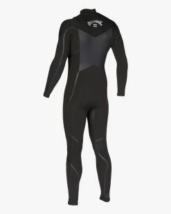 Billabong 4/3 Absolute Plus Chest Zip Full Wetsuit BLACK -billabong shop abyw100170 billabongv blk sd4